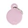 MyFamily Basic Collection Round in Aluminum Pet ID Tag - Small - Pink
