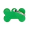 MyFamily Basic Collection Bone in Aluminum Pet ID Tag - Small - Green