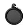 Myfamily Hushtag Collection Aluminium Black Circle with Black Rubber Pet ID Tag