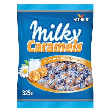 شتورك ميلكي كراميلز حلويات كراميل بالحليب، 325 جرام