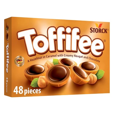 Toffifee Chocolate 400g Pack, with Hazelnut, Caramel, and Nougat with a Delicious Chocolate Topping, Contains 48 Toffifee Pieces