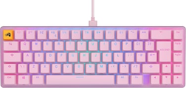 Glorious Gaming GMMK 2 Compact (65%) - Gaming Keyboard metc., TKL Compact 65%, Aluminum, Customizable, Double Injection Keys, Fox Switches, RGB For Each Button, English QWERTY Layout - Pink