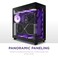 NZXT H6 Flow RGB, CC-H61FB-R1, Compact Dual-Chamber Mid-Tower Airflow Case, Includes 3 x 120mm RGB Fans, Panoramic Glass Panels, High-Performance Airflow Panels, Cable Management, Black