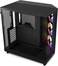 NZXT H6 Flow RGB, CC-H61FB-R1, Compact Dual-Chamber Mid-Tower Airflow Case, Includes 3 x 120mm RGB Fans, Panoramic Glass Panels, High-Performance Airflow Panels, Cable Management, Black