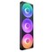 NZXT F360 RGB Core - 360mm Single-Frame Fan Unit With 3 x 120mm RGB Fans - Speed &amp; Lighting Control - High Static Pressure &amp; Airflow - Fluid Dynamic Bearings - 8 aRGB LEDs Per Fan - Black