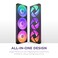 NZXT F360 RGB Core - 360mm Single-Frame Fan Unit With 3 x 120mm RGB Fans - Speed &amp; Lighting Control - High Static Pressure &amp; Airflow - Fluid Dynamic Bearings - 8 aRGB LEDs Per Fan - Black