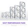 NZXT F360X Performance Single-Frame Fan - 3X 120mm PWM RGB PC Case Fans - Max Airflow &amp; Static Pressure - Low Noise - LCP Frame &amp; Blades - Magnetic Fluid Dynamic Bearing - 30mm Thick - White