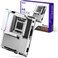 NZXT N9 X870E - AMD X870E AM5 ATX Gaming Motherboard for Ryzen 9000/8000/7000-20, 2, 1, DDR5, 4X M.2, PCIE 5.0, Wi-Fi 7, 5GbE, USB 4 &ndash; M.2 Quick-Release Latches, Full-Metal Cover, White PCB