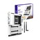 NZXT N7 B850 - AMD B850 AM5 ATX Gaming Motherboard for Ryzen 9000/8000/7000-16, 2, 1, DDR5, 3X M.2, PCIE 5.0, Wi-Fi 6E, 2.5GbE LAN - M.2 NVME With Quick-Release Latch - Full Cover - White