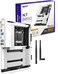 NZXT N7 B850 - AMD B850 AM5 ATX Gaming Motherboard for Ryzen 9000/8000/7000-16, 2, 1, DDR5, 3X M.2, PCIE 5.0, Wi-Fi 6E, 2.5GbE LAN - M.2 NVME With Quick-Release Latch - Full Cover - White