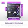 NZXT H9 Flow RGB, (2025) - Large Dual Chamber ATX Mid-Tower Airflow PC Case - Includes 7 RGB Fans (6 x 140 mm, 1 x 120 mm) and Control Stroke - 420 mm Radiator Support - Black