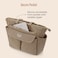 SUNVENO Corduroy Diaper Bag with Changing Mat and Stroller Straps - Beige Khaki