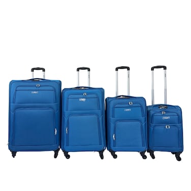 VIPTOUR 4 Piece Softside Spinner 4 Wheels Fabric Trolley Luggage With Number Lock 20/24/28/32 Inches, VT-TR514