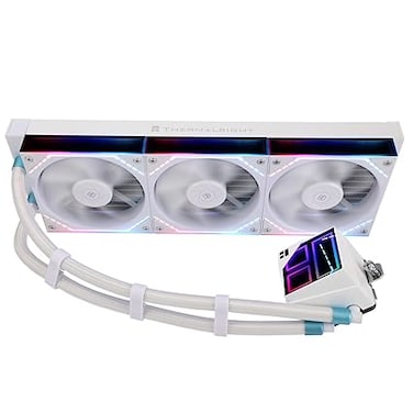 مبرد مائي لوحدة المعالجة المركزية Thermalright Wonder Vision 360 Turbo ARGB أسود، شاشة منحنية 60 هرتز بدقة 2400×1080، متوافق مع AM4/AM5، Intel LGA1851/1700، شاشة ثلاثية الأبعاد 6.67 بوصة