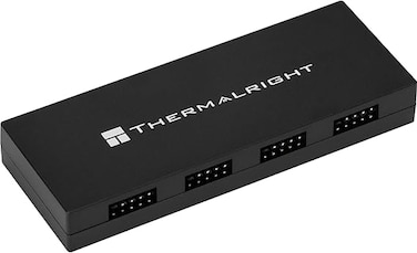 موزع منافذ USB 2.0 داخلي من Thermalright، عدد 5، يعمل بتقنية SATA، مزود بحامل مغناطيسي، منفذ USB ذو 9 دبابيس لتوسيع لوحة الأم للكمبيوتر (أسود)