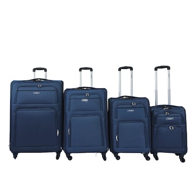 VIPTOUR 4 Piece Softside Spinner 4 Wheels Fabric Trolley Luggage With Number Lock 20/24/28/32 Inches, VT-TR514