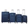 VIPTOUR 4 Piece Softside Spinner 4 Wheels Fabric Trolley Luggage With Number Lock 20/24/28/32 Inches, VT-TR514