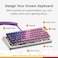 Glorious Gaming GMMK 3 Pro: Custom Mechanical Keyboard, 65% Compact Keyboard, Modular Aluminum Body &amp; Gasket System, Hotswappable MX Switches, Sound Dampening Foam, Custom Keycaps, ANSI (Silver)
