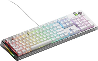 جلوريوس كيبورد العاب جي ام كيه 3 برو: ميكانيكي قابل للتخصيص حجم كامل 100% غطاء من الالومنيوم ونظام الختم والتبديل السريع اكس سويتش عزل الصوت اغطية مفاتيح مخصصة يو اس ايه كويرتي -