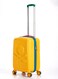 أمتعة مسجلة مقاس 20 بوصة مزودة بقفل TSA  المادة - أكريلونتريل بوتادين ستايرين  مقبض عربة قابل للتعديل   عجلات مزدوجة ناعمة تدور 360 درجة  أصفر