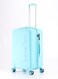 أمتعة مسجلة مقاس 24 بوصة مزودة بقفل TSA  المادة - أكريلونتريل بوتادين ستايرين  مقبض عربة قابل للتعديل   عجلات مزدوجة ناعمة تدور 360 درجة  أزرق فاتح