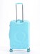 أمتعة مسجلة مقاس 24 بوصة مزودة بقفل TSA  المادة - أكريلونتريل بوتادين ستايرين  مقبض عربة قابل للتعديل   عجلات مزدوجة ناعمة تدور 360 درجة  أزرق فاتح