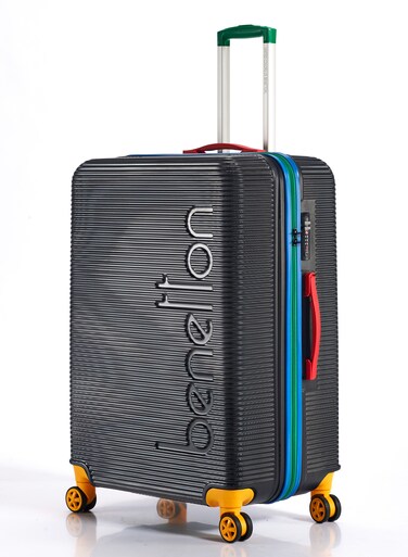 أمتعة مقاس 28 بوصة - تم فحصها بقفل TSA  المادة - أكريلونتريل بوتادين ستايرين  مقبض عربة قابل للتعديل   عجلات مزدوجة ناعمة تدور 360 درجة  أسود