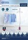 GS General Supreme Vertical Steam Iron GSGS1515M, 3 Power Levels, 1500-1785 Watts, White/Violet