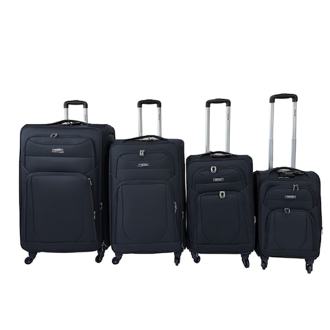 Buy VIPTOUR Piece Softside Spinner Wheels Fabric Trolley