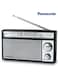 راديو باناسونيك ثلاثي الموجات يعمل بالبطارية، FM/MW/SW، Rf-562Dd2 أسود/أسود