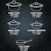 Muller Kitchen Cookware Set 9 Pieces, Die-Cast Aluminum German Nonstick Marble Granite Coating, PFOA FREE - Mk-3031