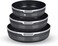 Muller Kitchen Oven Tray Set 3 Pieces (28 cm, 32 cm, and 36 cm Round Trays), Die-Cast Aluminum German Nonstick Marble Granite Coating, PFOA FREE, Dishwasher safe - MK-3019

