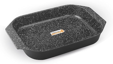 Muller Kitchen Rectangle Oven Tray 4.4L, 35cm, Die-Cast Aluminum German Nonstick Marble Granite Coating, PFOA FREE - MK-3026