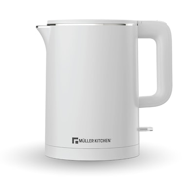 Muller Kitchen Electric Kettle 1L 1000W White - MK-6061