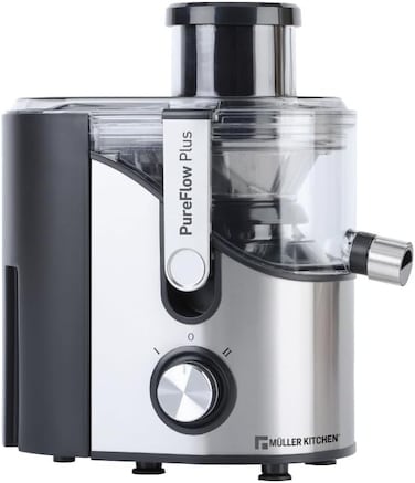 مولر كيتشن بيورفلو بلس عصارة فواكه وخضار قدرة 600 واط موديل MK-6073