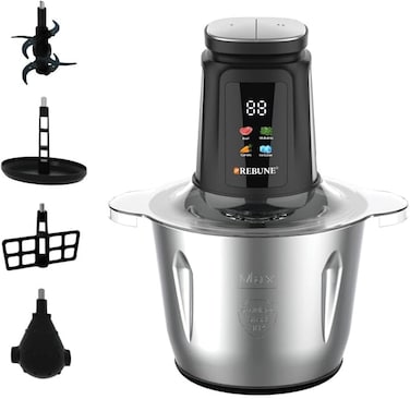 Rebune Vegetable Chopper 3L 500W Steel Model RE-2-189