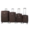 VIPTOUR 4 Piece Softside Spinner 4 Wheels Fabric Trolley Luggage With Number Lock 20/24/28/32 Inches, VT-TR512