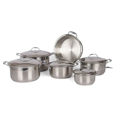 Stainless Steel Pot Set 11 Pieces