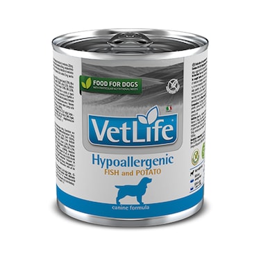 Farmina VetLife Hypoallergenic Fish and Potato Canned Dog Food - 300 g