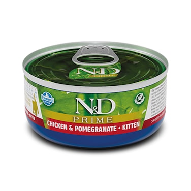 Farmina N&amp;D Prime Chicken and Pomegranate Canned Kitten Food - 70 g