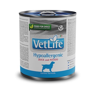 Farmina VetLife Hypoallergenic Duck and Potato Canned Dog Food - 300 g - Pack of 6