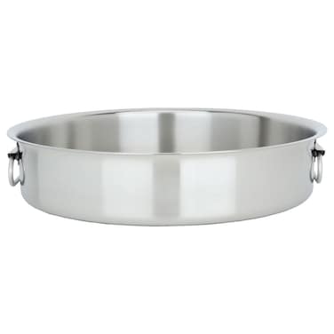 Hashvier Steel Oven Tray, 36 cm, Turkish - Silver