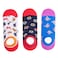 Biggdesign 3 Piece Women's Low Cut Ankle Socks