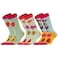 3 Pair Of Printed Socks Multicolour