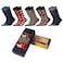 Biggdesign 5 Pairs Dogs Design Men Socks