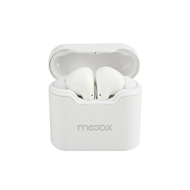 Moodix KI23KT03 Bluetooth Earbuds with Smart Touch Control, White