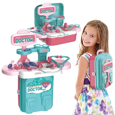 Ogi Mogi Toys Doctor Play Set for Kids &ndash; Realistic Medical Kit with Stethoscope, Syringe &amp; Toy Tools &ndash; Pretend Doctor Role Play Station for Boys &amp; Girls