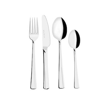 Serenk Paris 24-Piece Stainless Steel Cutlery Set - Durable Spoons and Forks for Everyday Use, Elegant Kitchen and Dining Set