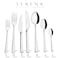 Serenk Paris 42-Piece 18/10 Stainless Steel Cutlery Set - Polished Finish, Durable Forks, Spoons and Knives