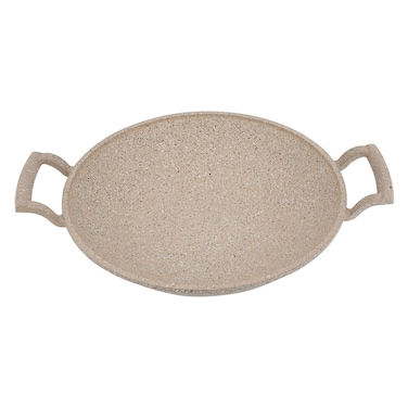 Saif Gallery Granite Frying Pan, 30 cm, Side Handles - Light Brown